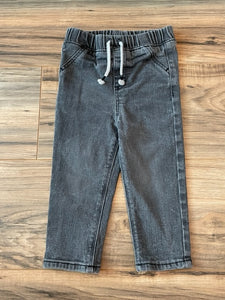 24m Jumping Beans pull-on black faded jeans