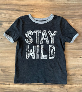 4T Old Navy gray STAY WILD shirt