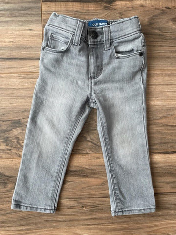 18-24m Old Navy gray karate skinny jeans