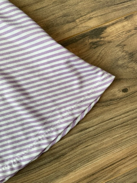 Size 5 unbranded purple/white striped dress