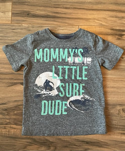3T Carter's gray Mommy's Little Surf Dude shirt