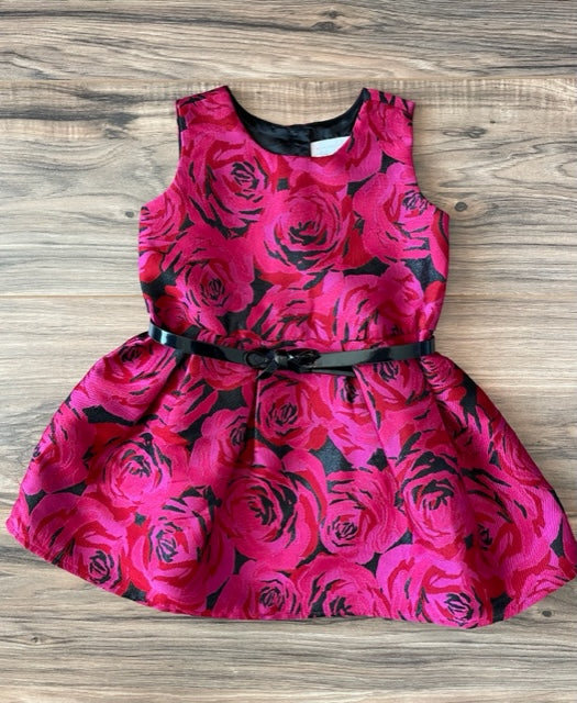 2T Children's Place sparkle rose dress w/detachable belt