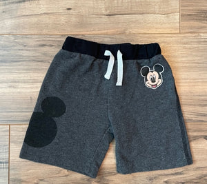 24m Disney's Mickey Mouse gray and black shorts boy boys boy's