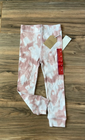 NEW 3T Grayson Collective pink tie-dye ribbed leggings girls girl's clothes pants