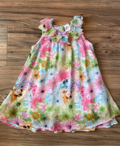 Size 4 Blueberi Blvd neon floral dress
