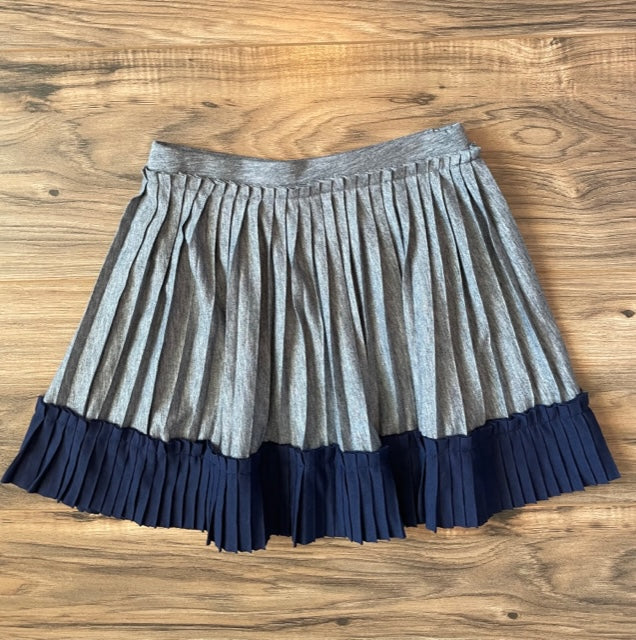 Size 5 Janie & Jack gray/navy pleated skirt